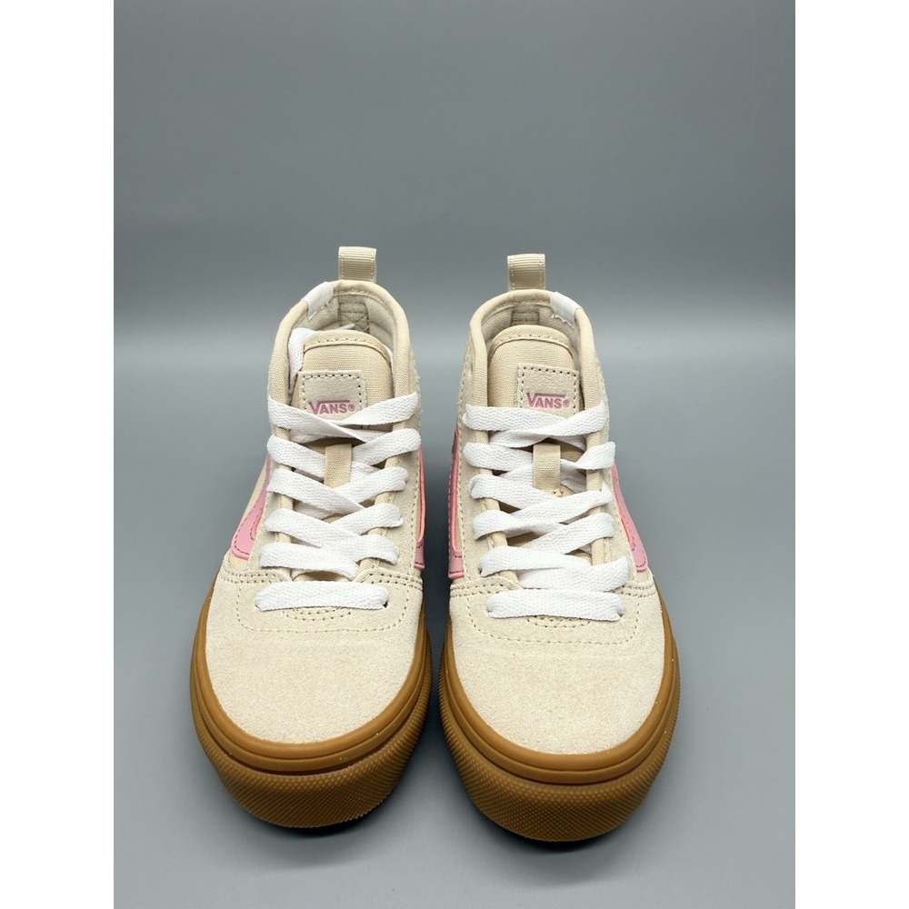 Vans Ashwood Hi Decon Suede/Canvas Oatmeal/Gum Youth 5 Skate School Sneakers - Picture 5 of 9